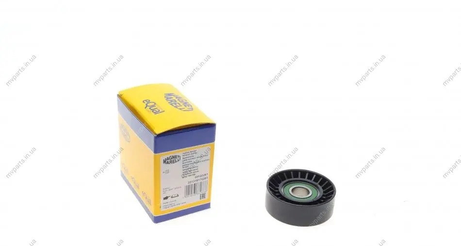Ролик генератора VW Caddy III 1.9 TDI/2.0 SDI 04-10 (натяжний) (70x24.5) (MPQ0261) MAGNETI MARELLI 331316170261 (фото 1)