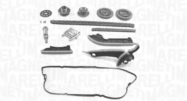 Комплект ланцюга ГРМ MB A-class (W177)/C-class (W205)/E-class (W213) 2.0 16- (62z/102 z) MAGNETI MARELLI 341500001490 (фото 1)