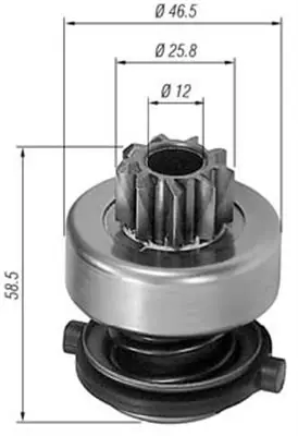 Шестерня, стартер (вир-во Magneti Marelli кор.код. AMB0138) MAGNETI MARELLI 940113020138 (фото 1)