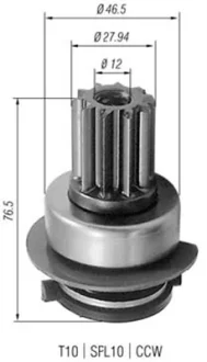 Бендикс стартера VW Golf/Passat 92- (AMB0223) MAGNETI MARELLI 940113020223