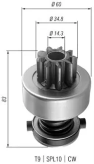 Провідна шестерня, стартер (вир-во Magneti Marelli кор.код. AMB0358) MAGNETI MARELLI 940113020358