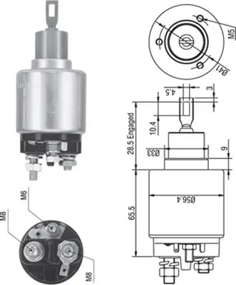 Тягове реле, стартер (вир-во Magneti Marelli кор.код. AME0271) MAGNETI MARELLI 940113050271 (фото 1)