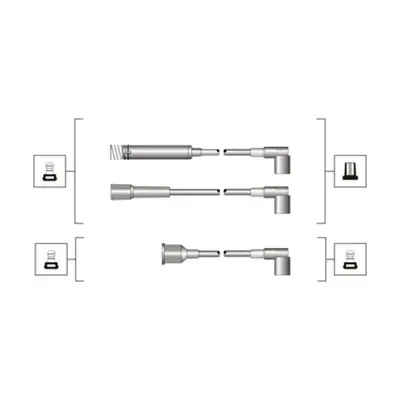 Комплект дротів запалювання (вир-во Magneti Marelli кор.код. MSQ0009) MAGNETI MARELLI 941319170009 (фото 1)