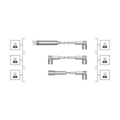 Комплект дротів запалювання (вир-во Magneti Marelli кор.код. MSQ0013) MAGNETI MARELLI 941319170013 (фото 1)