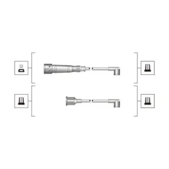 Комплект дротів запалювання (вир-во Magneti Marelli кор.код. MSQ0017) MAGNETI MARELLI 941319170017