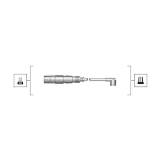 Комплект дротів запалювання (вир-во Magneti Marelli кор.код. MSQ0025) MAGNETI MARELLI 941319170025