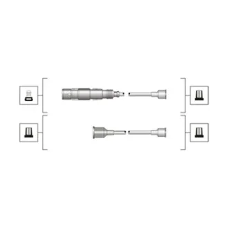 Комплект дротів запалювання (вир-во Magneti Marelli кор.код. MSQ0036) MAGNETI MARELLI 941319170036