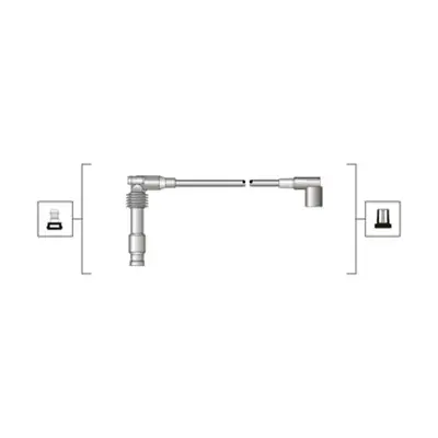 Комплект дротів запалювання (вир-во Magneti Marelli кор.код. MSQ0046) MAGNETI MARELLI 941319170046 (фото 1)