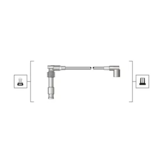 Комплект дротів запалювання (вир-во Magneti Marelli кор.код. MSQ0046) MAGNETI MARELLI 941319170046