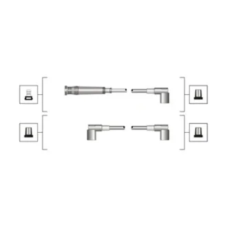 Комплект дротів запалювання (вир-во Magneti Marelli кор.код. MSQ0052) MAGNETI MARELLI 941319170052