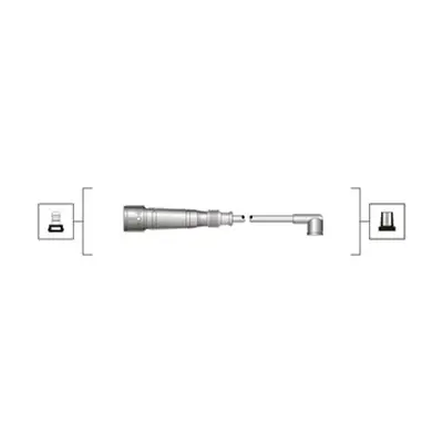 Комплект дротів запалювання (вир-во Magneti Marelli кор.код. MSQ0055) MAGNETI MARELLI 941319170055 (фото 1)