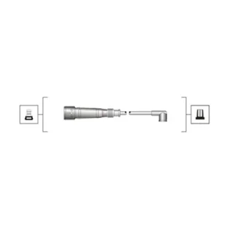 Комплект дротів запалювання (вир-во Magneti Marelli кор.код. MSQ0055) MAGNETI MARELLI 941319170055