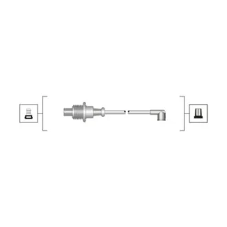 Проводи запалювання Citroen Berlingo/Jumper/Peugeot Boxer/Partner 1.8/2.0 96-02 (к-кт) (MSQ0063) MAGNETI MARELLI 941319170063