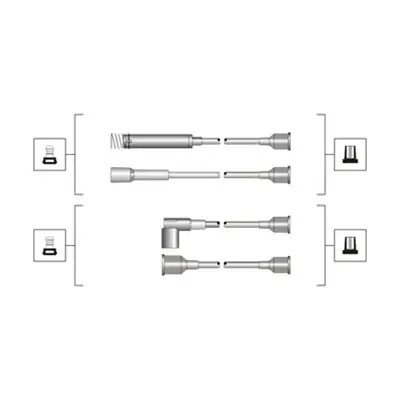 Комплект дротів запалювання (вир-во Magneti Marelli кор.код. MSQ0064) MAGNETI MARELLI 941319170064 (фото 1)