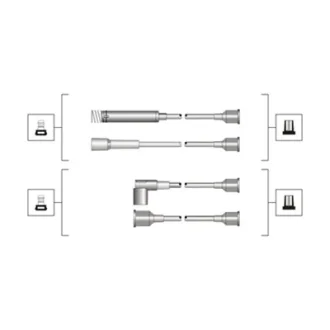 Комплект дротів запалювання (вир-во Magneti Marelli кор.код. MSQ0064) MAGNETI MARELLI 941319170064