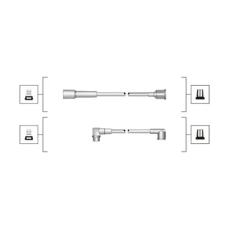 Комплект дротів запалювання (вир-во Magneti Marelli кор.код. MSQ0067) MAGNETI MARELLI 941319170067