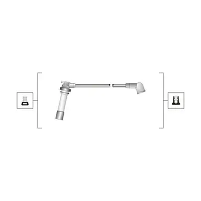 Комплект дротів запалювання (вир-во Magneti Marelli кор.код. MSQ0078) MAGNETI MARELLI 941319170078 (фото 1)