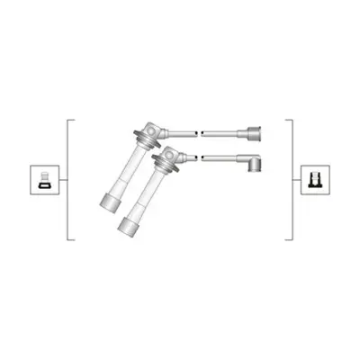 Комплект дротів запалювання (вир-во Magneti Marelli кор.код. MSQ0083) MAGNETI MARELLI 941319170083 (фото 1)