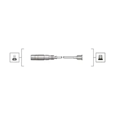 Комплект дротів запалювання (вир-во Magneti Marelli кор.код. MSQ0086) MAGNETI MARELLI 941319170086 (фото 1)