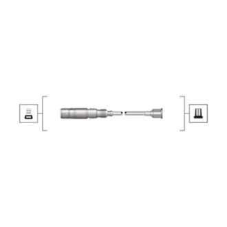 Комплект дротів запалювання (вир-во Magneti Marelli кор.код. MSQ0086) MAGNETI MARELLI 941319170086