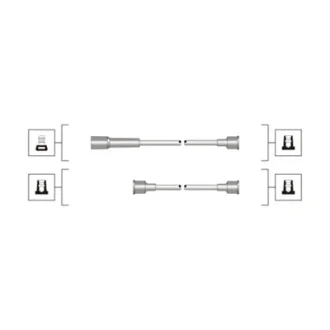 Комплект дротів запалювання (вир-во Magneti Marelli кор.код. MSQ0109) MAGNETI MARELLI 941319170109