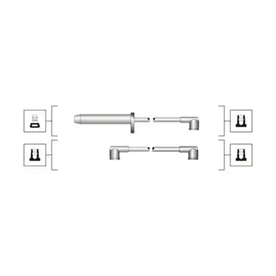 Комплект дротів запалювання (вир-во Magneti Marelli кор.код. MSQ0112) MAGNETI MARELLI 941319170112 (фото 1)