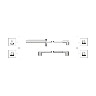 Комплект дротів запалювання (вир-во Magneti Marelli кор.код. MSQ0112) MAGNETI MARELLI 941319170112