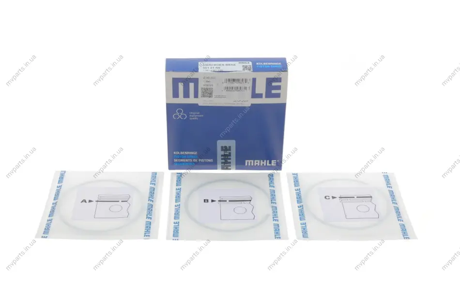 Кільця поршневі MB Sprinter 2.9TDI (89.00mm/STD) (2.5-2-3) MAHLE 001 01 N0 MAHLE / KNECHT 001-01-N0 (фото 1)