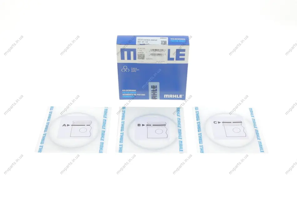 Кільця поршневі MB Sprinter 2.9TDI (89.00mm/STD) (2.5-2-3) MAHLE 001 01 V0 MAHLE / KNECHT 001-01-V0 (фото 1)