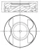 Поршень MB Sprinter 3.0CDI (OM642.884/OM642.896/OM642.898/OM642.899) 06- (83mm/STD) (cyl.4-6) MAHLE 001 PI 00190 000 MAHLE / KNECHT 001-PI-00190-000 (фото 1)