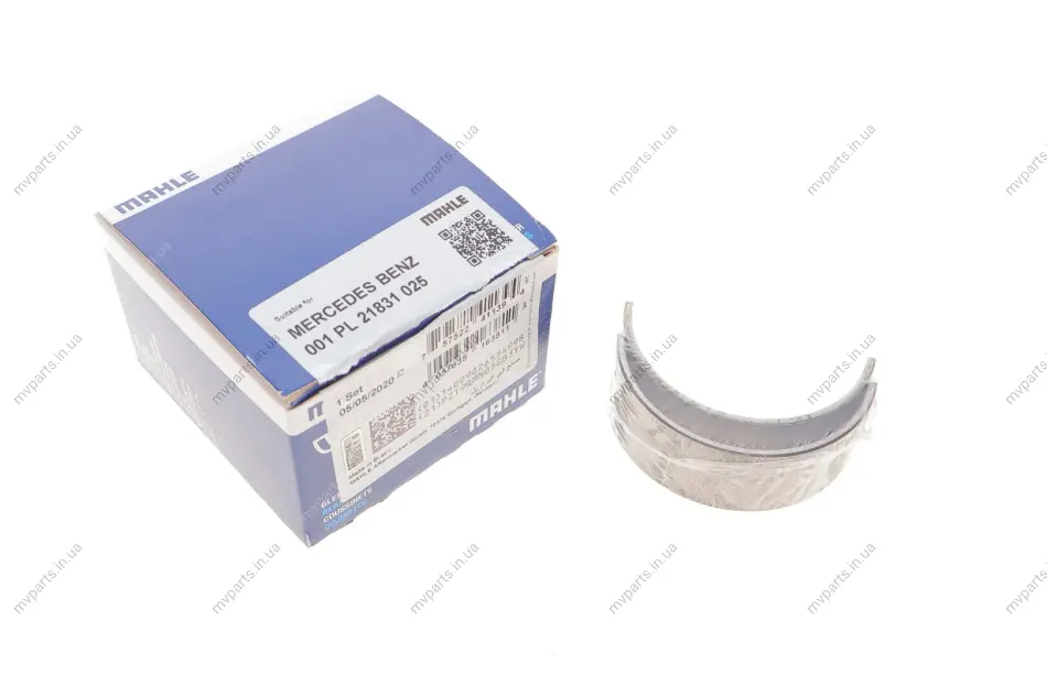 Вкладиші шатунні MB Sprinter (906) 310-316/210-216 (OM651) 06- (+0.25) MAHLE 001 PL 21831 025 MAHLE / KNECHT 001-PL-21831-025 (фото 1)
