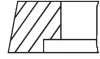 Кільця поршневі MB OM364-366 (97.50mm/STD) (2.5-2.5-4) MAHLE 002 80 V0 MAHLE / KNECHT 002-80-V0 (фото 2)