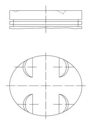 Поршень MB 3.5 (M272) 05- (92.9mm/STD) MAHLE 005 24 00 MAHLE / KNECHT 005-24-00 (фото 1)