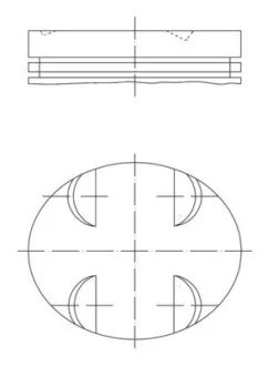 Поршень MB 3.5 (M272) 05- (92.9mm/STD) MAHLE 005 24 00 MAHLE / KNECHT 005-24-00
