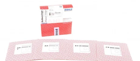 Кільця поршневі Opel Astra G 1.4 16V/Corsa C 1.4 98-09 (77.60mm/STD) (1.2-1.5-2) MAHLE 012 10 N0 MAHLE / KNECHT 012-10-N0