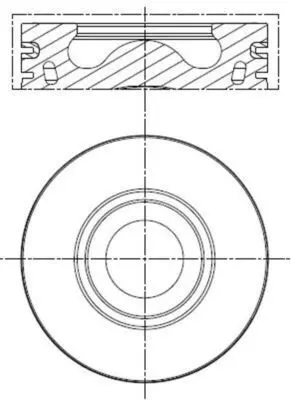 Поршень Citroen Jumper II/Peugeot Boxer 2.2HDi 06- (86.00mm/STD) MAHLE 013 PI 00137 000 MAHLE / KNECHT 013-PI-00137-000 (фото 1)