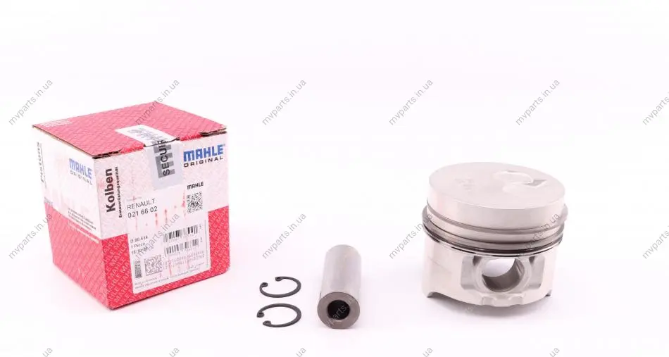 Поршень Renault Kangoo 1.9D 97- (80.51mm/+0,50) MAHLE 021 66 02 MAHLE / KNECHT 021-66-02 (фото 1)