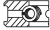 Кільця поршневі Renault R5/R9/R11/R19/R21 1.7i (F2N/F3N) 86-95 (81.00mm/STD) (1.75-2-3) MAHLE 021 82 N0 MAHLE / KNECHT 021-82-N0 (фото 3)