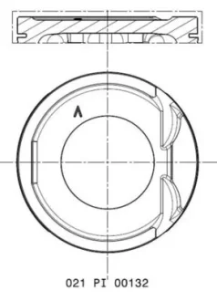 Поршень Renault Megane II-III/Scenic II-III 1.6 02- (79.5mm/STD) MAHLE 021 PI 00132 000 MAHLE / KNECHT 021-PI-00132-000