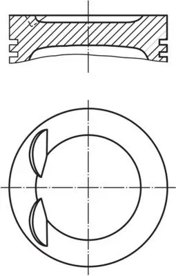 Поршень VW T5/T6 2.0 TSI 11-19 (83.01mm/+0.50) MAHLE 028 PI 00134 002 MAHLE / KNECHT 028-PI-00134-002 (фото 1)