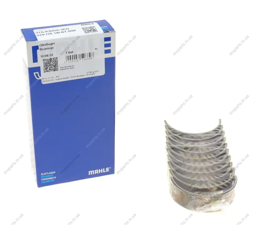 Вкладиші корінні VW T4 1.9TD (STD) MAHLE 029 HS 18067 000 MAHLE / KNECHT 029-HS-18067-000 (фото 1)