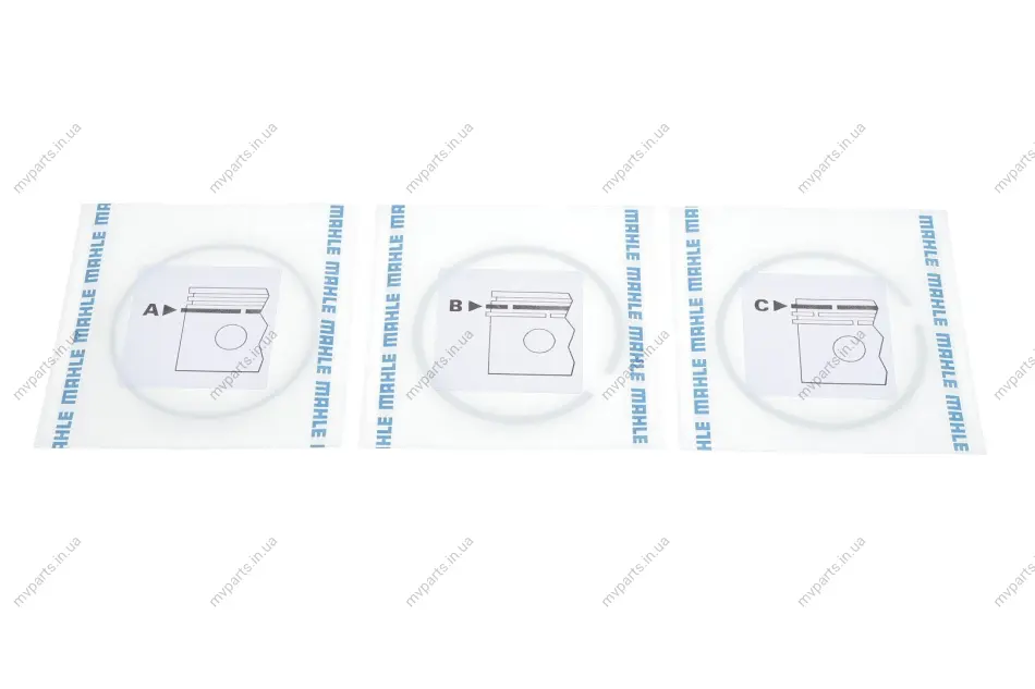 Кільця поршневі VW T5 2.0i 03-15 (83.01mm/+0.5) (1. M 1.2 Mo2. M 1.5 IW3. DSF 2.0 Cr) MAHLE 030 31 N1 MAHLE / KNECHT 030-31-N1 (фото 1)