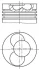 Поршень VW Passat 1.9 TDI 93-00 (80.01mm/+0.50) (1-2 цил.) MAHLE 030 40 02 MAHLE / KNECHT 030-40-02 (фото 1)