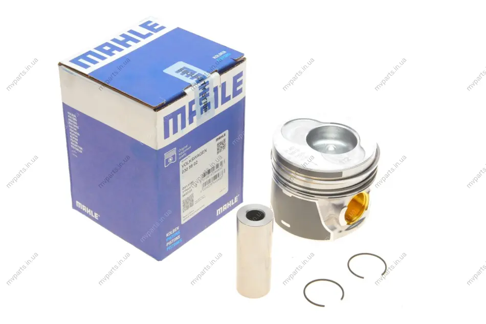 Поршень VW LT 2.5TDI (81.51mm/+0.5) (1-2 циліндр) MAHLE 030 58 02 MAHLE / KNECHT 030-58-02 (фото 1)