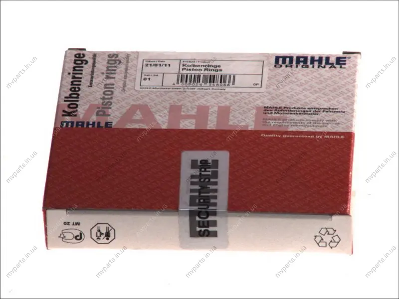 Кільця поршневі VW Passat 1.8 96- (81.01mm/STD) (1.5-1.75-2) MAHLE 033 16 N0 MAHLE / KNECHT 033-16-N0 (фото 1)