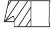Кільця поршневі Audi 80/100/VW Passat/Golf 1.8-2.8 83-05 (81.00mm/STD) (1.5-1.75-3) MAHLE 034 75 N0 MAHLE / KNECHT 034-75-N0 (фото 2)