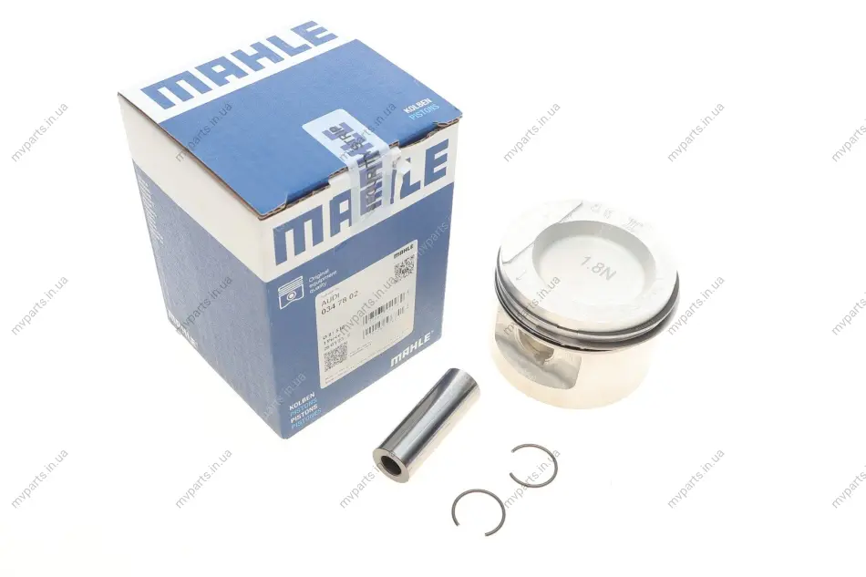Поршень Audi 80/100/VW Golf/Passat 1.8 88-97 (81.51mm/+0.5) MAHLE 034 78 02 MAHLE / KNECHT 034-78-02 (фото 1)