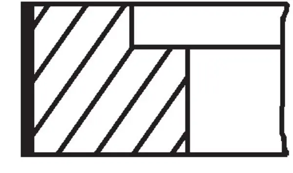 Кільця поршневі Audi 80/100/A6 2.3/2.6i 86-00 (83.01mm/STD) (1.5-1.75-3) MAHLE 034 89 N2 MAHLE / KNECHT 034-89-N2 (фото 1)