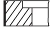 Кільця поршневі VW LT/T4 2.5TDI (81.01mm/STD) (2.5-2-3) MAHLE 034 90 N0 MAHLE / KNECHT 034-90-N0 (фото 1)