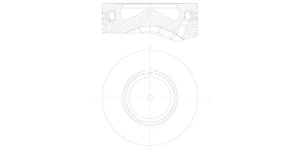 Поршень BMW X5 (E70)/X6 (E71/E72) 08-10 (84.00mm/STD) M57 MAHLE 081 PI 00105 000 MAHLE / KNECHT 081-PI-00105-000 (фото 1)